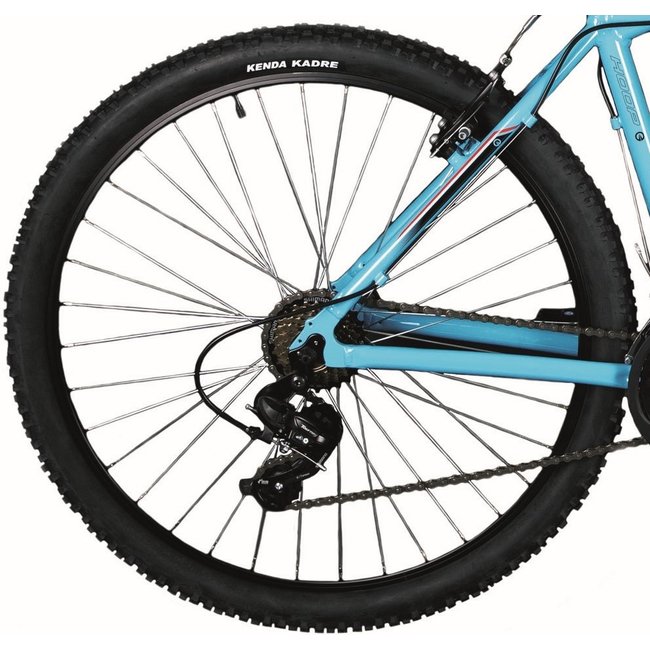 Mountainbike Heren 27.5 Inch Deed Hoop 21V Blauw