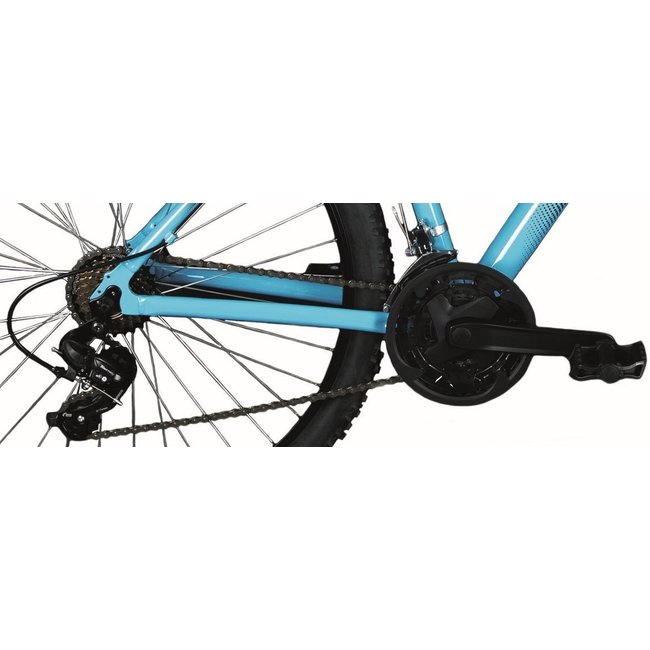 Mountainbike Heren 27.5 Inch Deed Hoop 21V Blauw