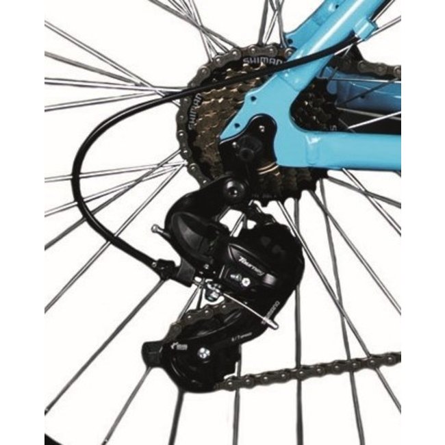 Mountainbike Heren 27.5 Inch Deed Hoop 21V Blauw