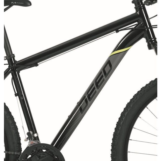 Mountainbike Heren 27.5 Inch Deed Hoop 21V Zwart