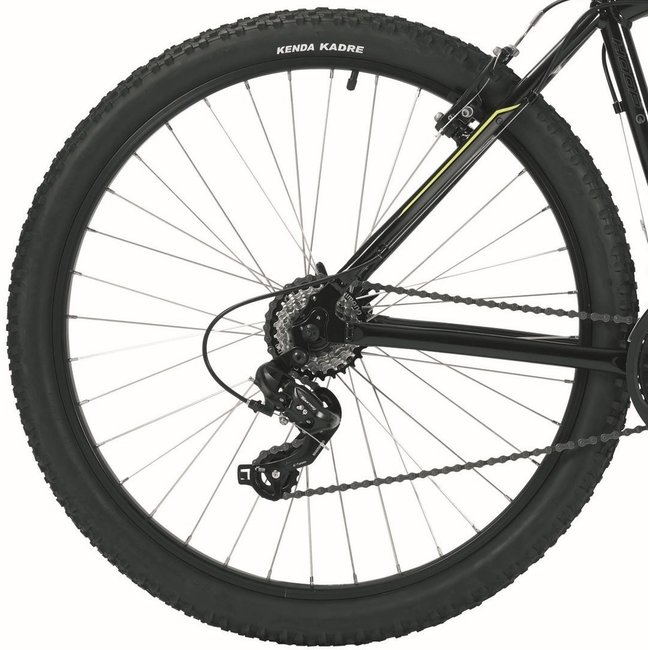 Mountainbike Heren 27.5 Inch Deed Hoop 21V Zwart