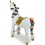 Speelgoed Paard Op Wielen - My Pony Eenhoorn Regenboog Goud Klein