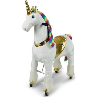 MY PONY My Pony Speelgoed Paard Op Wielen Eenhoorn Regenboog Goud Klein