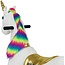 My Pony Speelgoed Paard Op Wielen Eenhoorn Regenboog Goud Groot