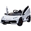 Rollzone Elektrische Kinderauto Lamborghini Aventador SVJ Wit