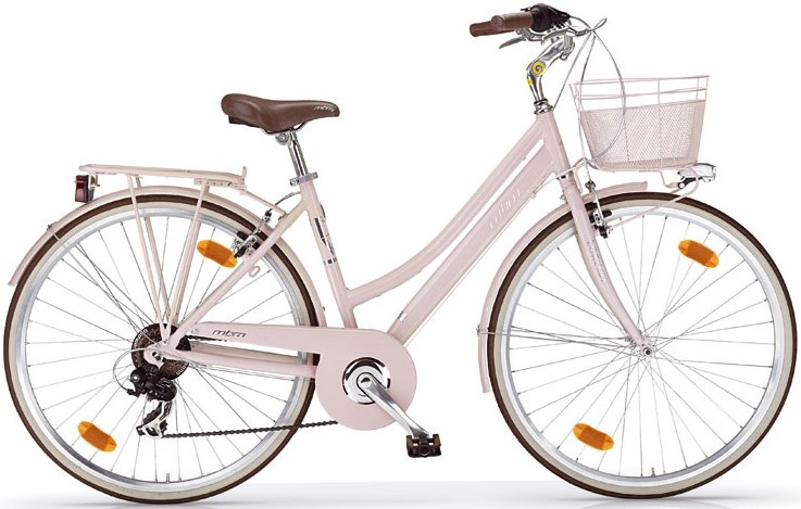 MBM Vélo Silvery pour Femmes, Cadre en Acier, 28, 6 Vitesses, Taille