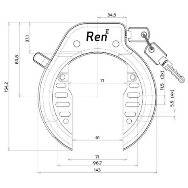 Ringslot AXA Basta Ren 2