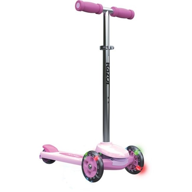 Razor Rollie Driewiel Step 2 in 1 Met Licht Roze