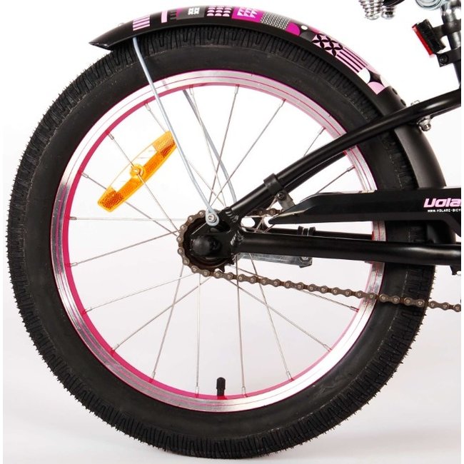 Meisjesfiets 18 Inch Volare Miracle Cruiser Mat Zwart 21887