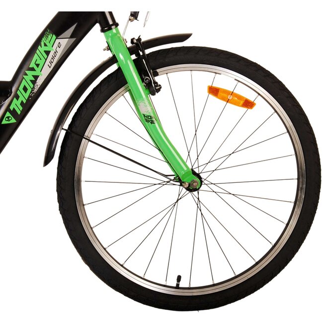 Volare Thombike Jongensfiets 24 Inch Groen 22504 - Terugtraprem