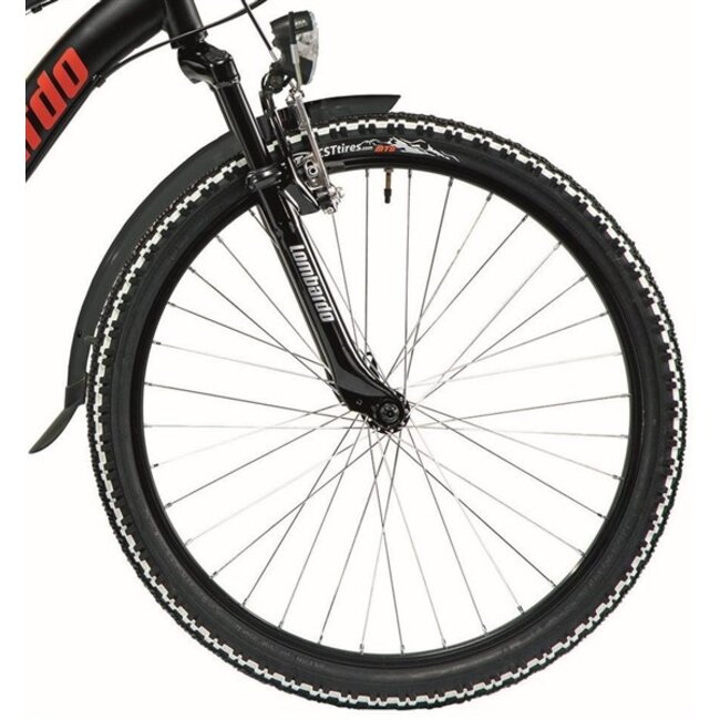 Jongensfiets 24 Inch Lombardo Tropea 24V Zwart