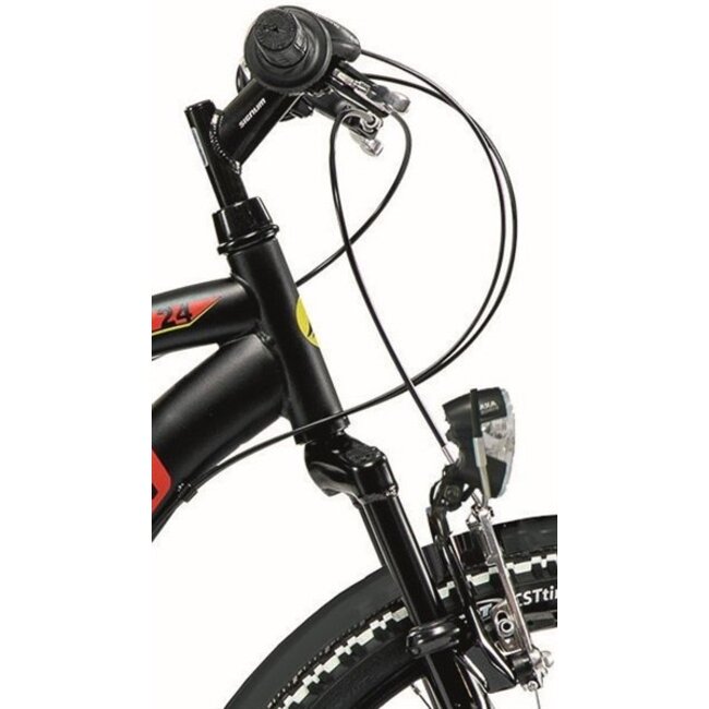 Jongensfiets 24 Inch Lombardo Tropea 24V Zwart