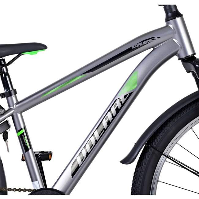 Volare Cross Jongensfiets 24 Inch Grijs 22542 - Terugtraprem