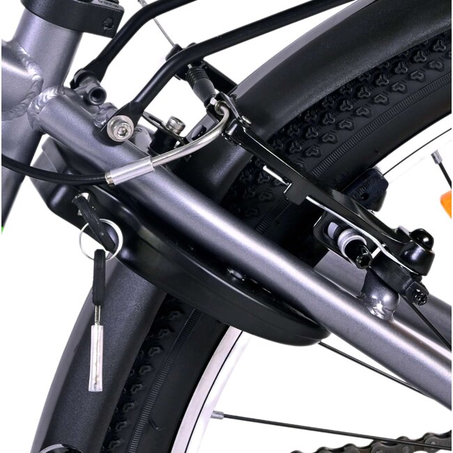 Volare Cross Jongensfiets 24 Inch Grijs 18 Versnellingen 22543