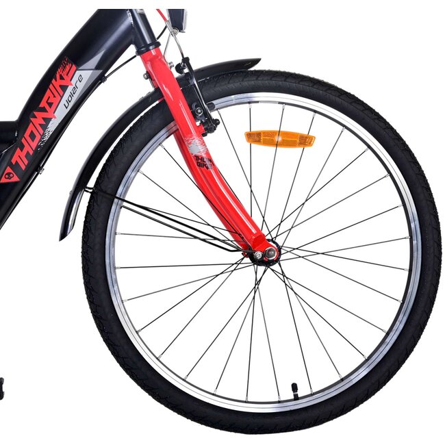Volare Thombike Jongensfiets 24 Inch 3 Versnellingen Rood 22511