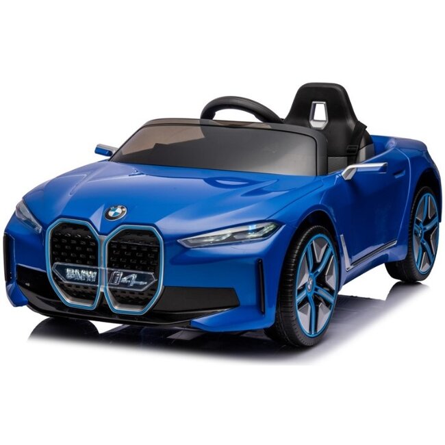 Rollzone Elektrische Kinderauto BMW I4 Blauw