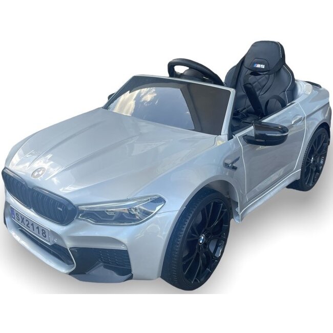 Rollzone Elektrische Kinderauto BMW M5 Grijs