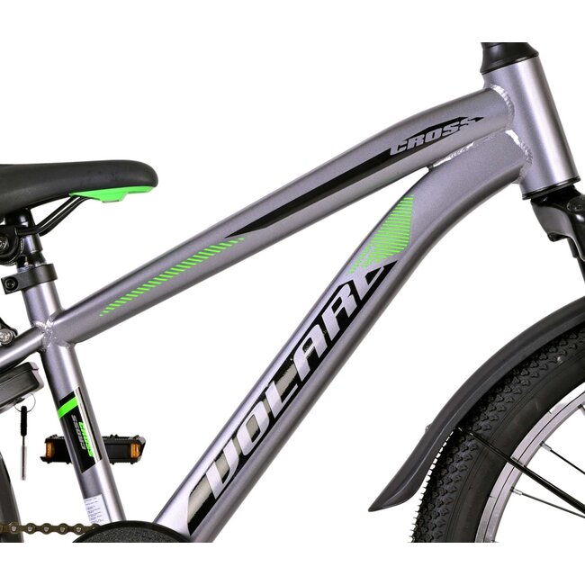 Volare Cross Jongensfiets 20 Inch Grijs 22142 - Terugtraprem