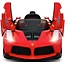 Rollzone Elektrische Kinderauto Ferrari Scuderia FXX Rood