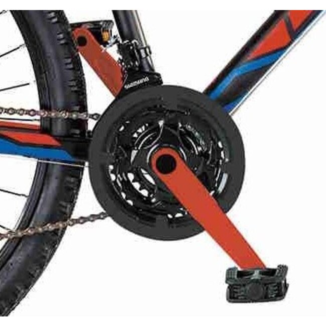 Jongens Mountainbike 26 Inch MBM District Zwart Rood