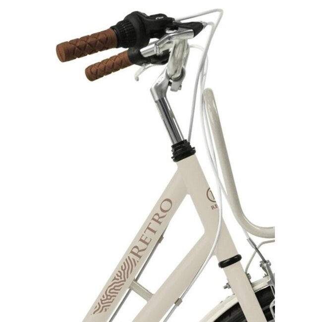 Meisjesfiets 26 Inch Retro 6V Creme