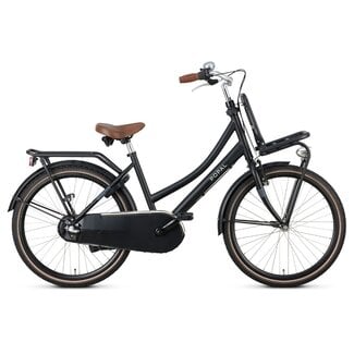 Popal Popal Meisjesfiets 24 Inch Daily Dutch Basic+ 3V Mat Zwart