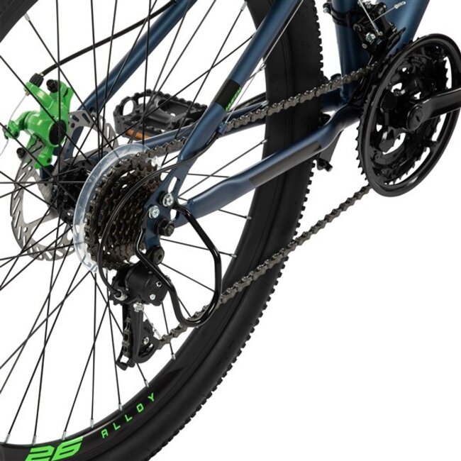 Jongens Mountainbike 26 Inch Huffy Korros 21V Blauw 26322W