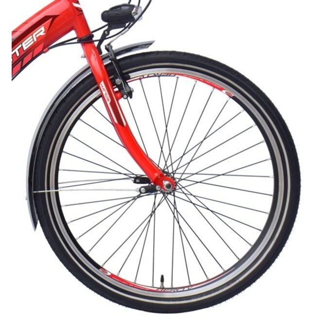 Wings Jongensfiets 24 Inch Master 6V Rood