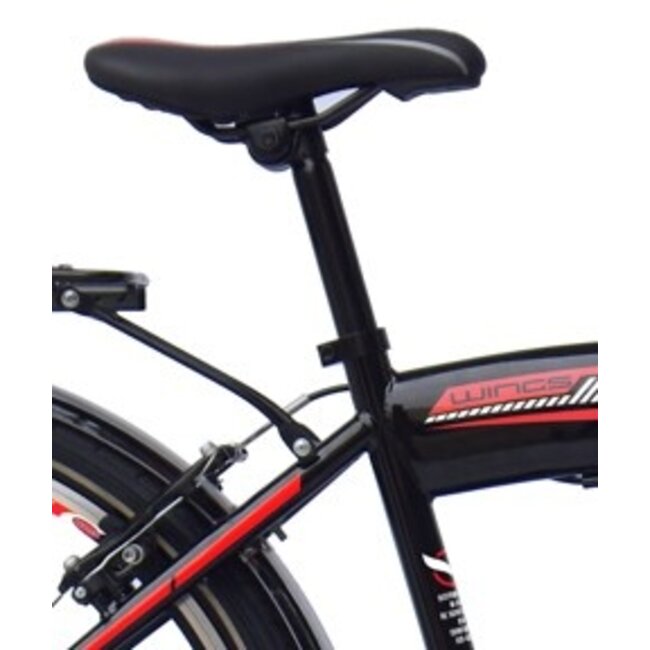 Wings Jongensfiets 24 Inch Master 6V Rood