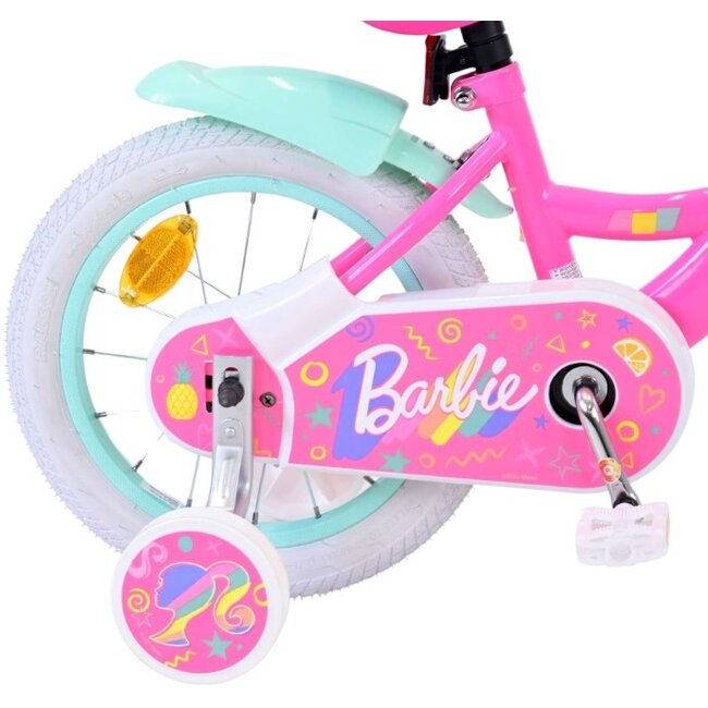 Barbie Meisjesfietsfiets 14 Inch Roze 31454