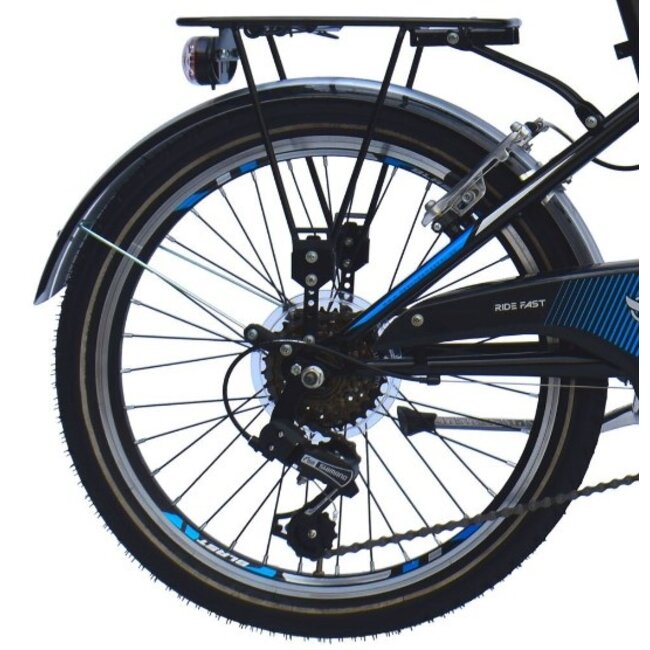 Wings Jongensfiets 22 Inch Blast 6V Blauw