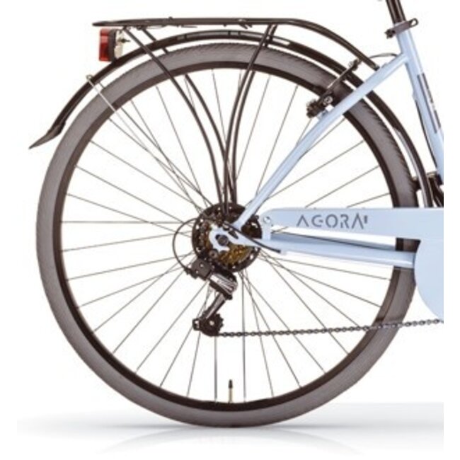 MBM Meisjesfiets 24 Inch Agora 6 Versnellingen Lichtblauw - Showroom Model