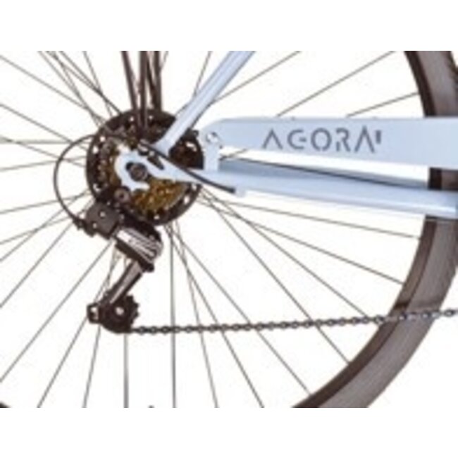 MBM Meisjesfiets 24 Inch Agora 6 Versnellingen Lichtblauw - Showroom Model