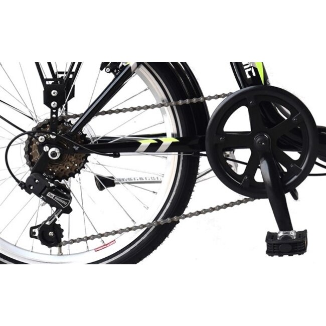 Vouwfiets 20 Inch Magic Marne 6V Zwart