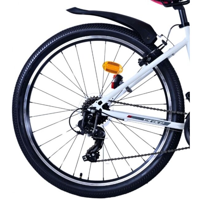 Meisjes Mountainbike 26 Inch Volare XC Race Wit Roze 22682