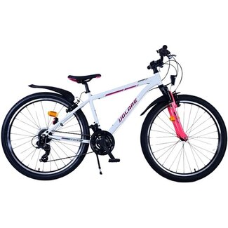 Volare Kinderfietsen Meisjes MTB 26 Inch Volare XC Race Wit Roze 22682