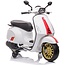 Rollzone Elektrische Kindermotor Vespa 12V Wit