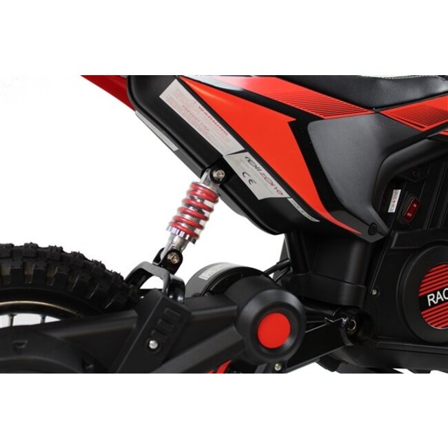 Elektrische Kindermotor Crossmotor 24 Volt Rood