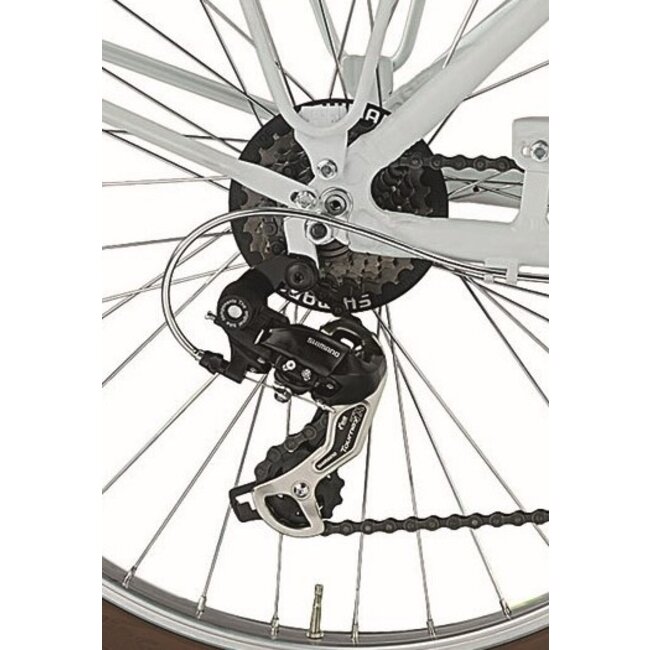 MBM Aluminium Damesfiets 26 Inch Maui Beach Cruiser 7 V Mat Blauw