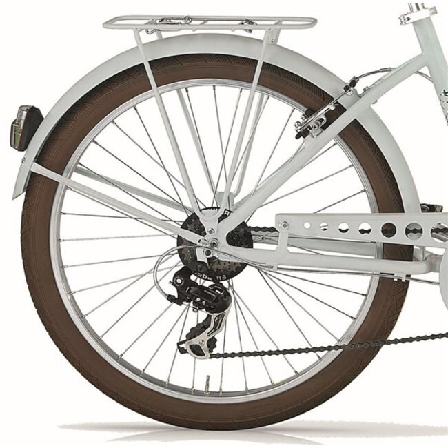 MBM Aluminium Damesfiets 26 Inch Maui Beach Cruiser 7 V Mat Blauw