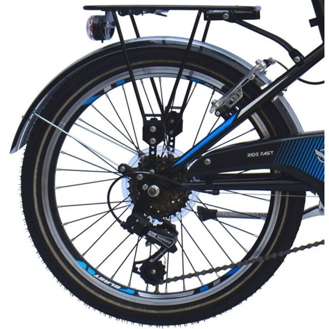 Wings Jongensfiets 20 Inch Blast 6 Versnellingen Blauw