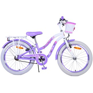 Volare Kinderfietsen Volare Meisjesfiets 20 Inch Lovely Paars 22124 - 2 Handremmen