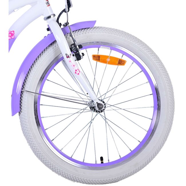 Meisjesfiets 20 Inch Volare Lovely Paars 22124 - 2 Handremmen