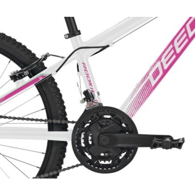 Mountainbike Meisjes 24 Inch Deed Rookie 240 21V Wit