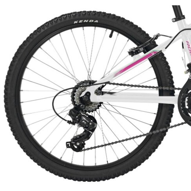 Mountainbike Meisjes 24 Inch Deed Rookie 240 21V Wit