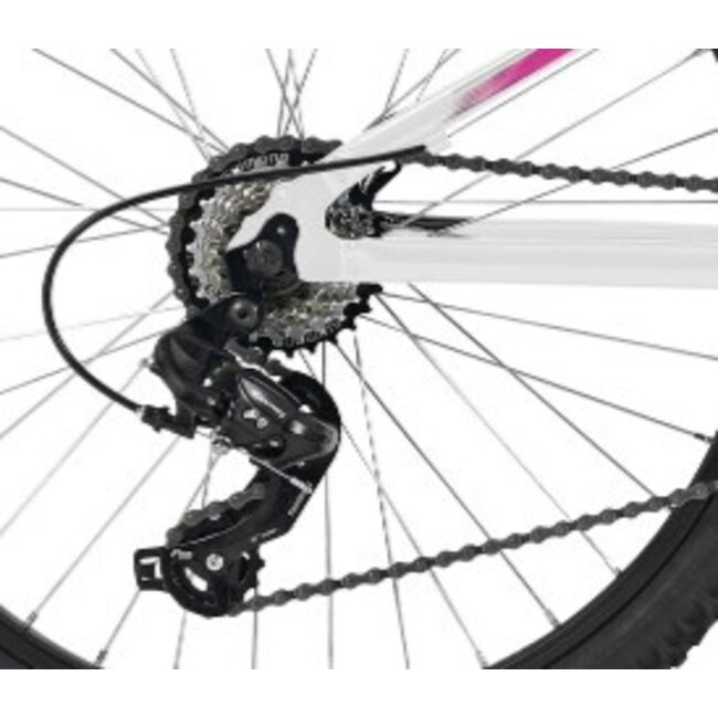 Mountainbike Meisjes 24 Inch Deed Rookie 240 21V Wit