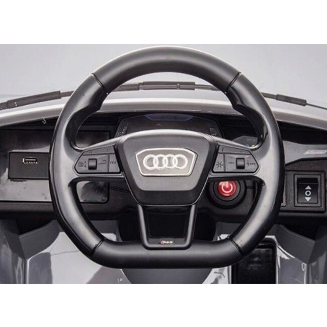 Rollzone Elektrische Kinderauto Audi RS6 Blauw - Showroom Model