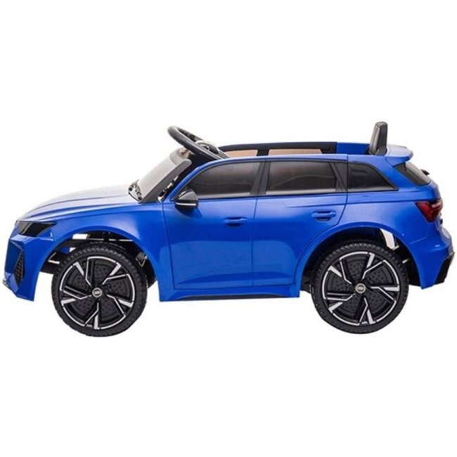 Rollzone Elektrische Kinderauto Audi RS6 Blauw - Showroom Model