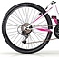 MBM Meisjes Mountainbike 24 Inch District 18V Wit Roze