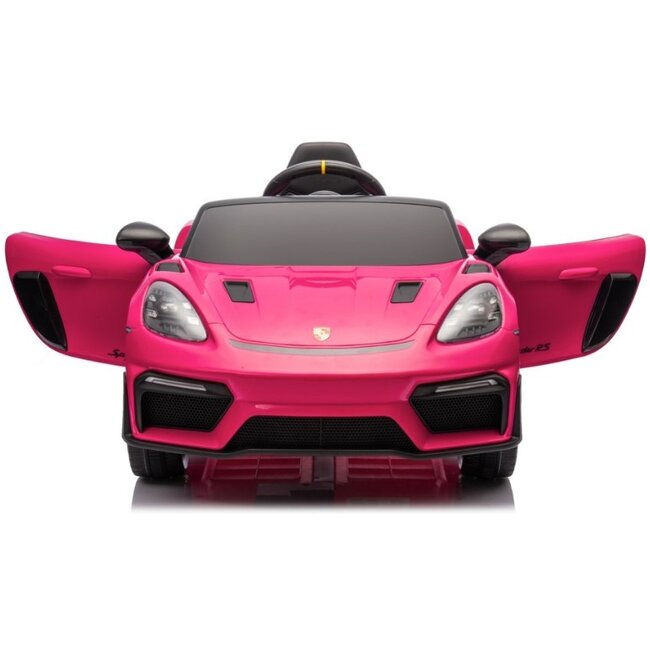 Rollzone Elektrische Kinderauto Porsche 718 Spyder RS Roze